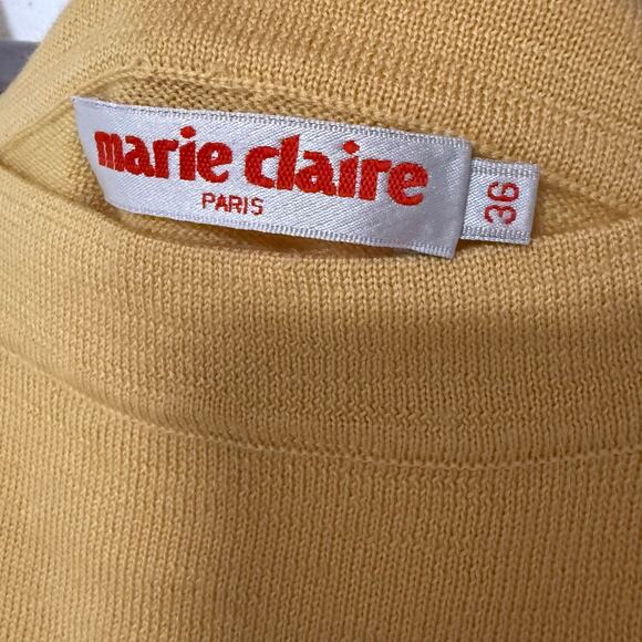 Marie Claire Paris Women's 100%Wool Knit Tie Waist Tank Top Size 36 - Picture 8 of 13